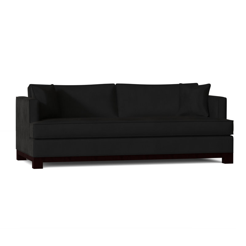 Cassidy Upholstered Sofa, Red, Standard, Atlas Silver
