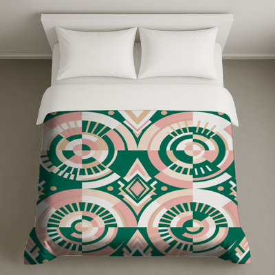 Housses de couette à motif géométrique circulaire