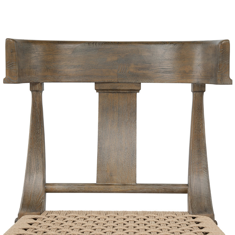 Milos Solid Wood Dining Chair, Driftwood