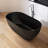 59" x 30" Freestanding Bathtub Solid  Surface Stone Resin Soaking Tub-110982089