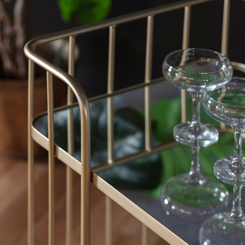 Carrette Metal Bar Cart