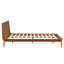 Structure de lit en bambou massif Aurandi Minimalist Auren avec support de lattes robuste, aucun sommier requis-129876702