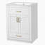 Meuble-lavabo de 24 pouces avec lavabo en céramique intégré, rangement spacieux et conception moderne pour les petites et moyennes salles de bain-2001331842