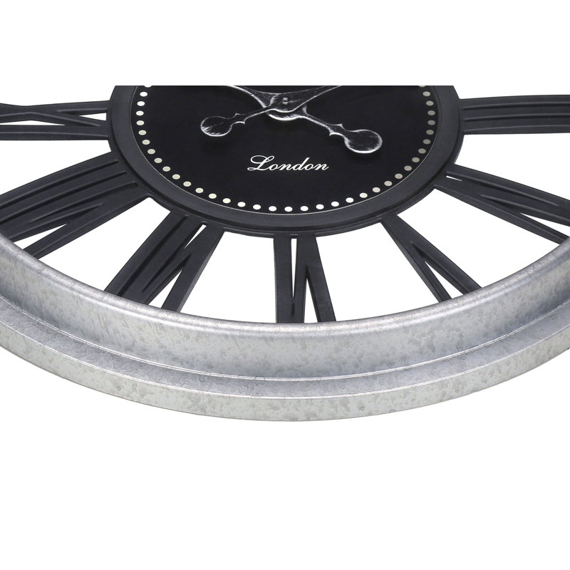 Horloge murale ronde, Noir / blanc