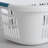 Large, Compact Laundry Basket, 1.5 Bushel Capacity, Stackable Design, Suitable For Bathroom/Bedroom/Dormitory/Family Settings, White.