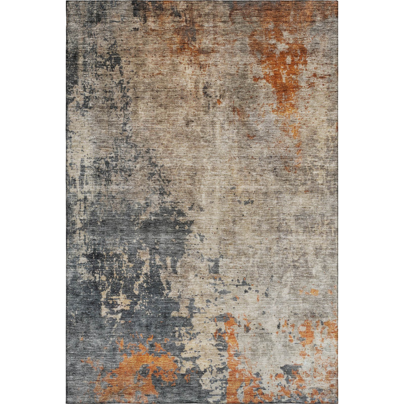 Premium Machine Washable Jessie AMF1212 Abstract Rug, Rectangle 8' x 10'