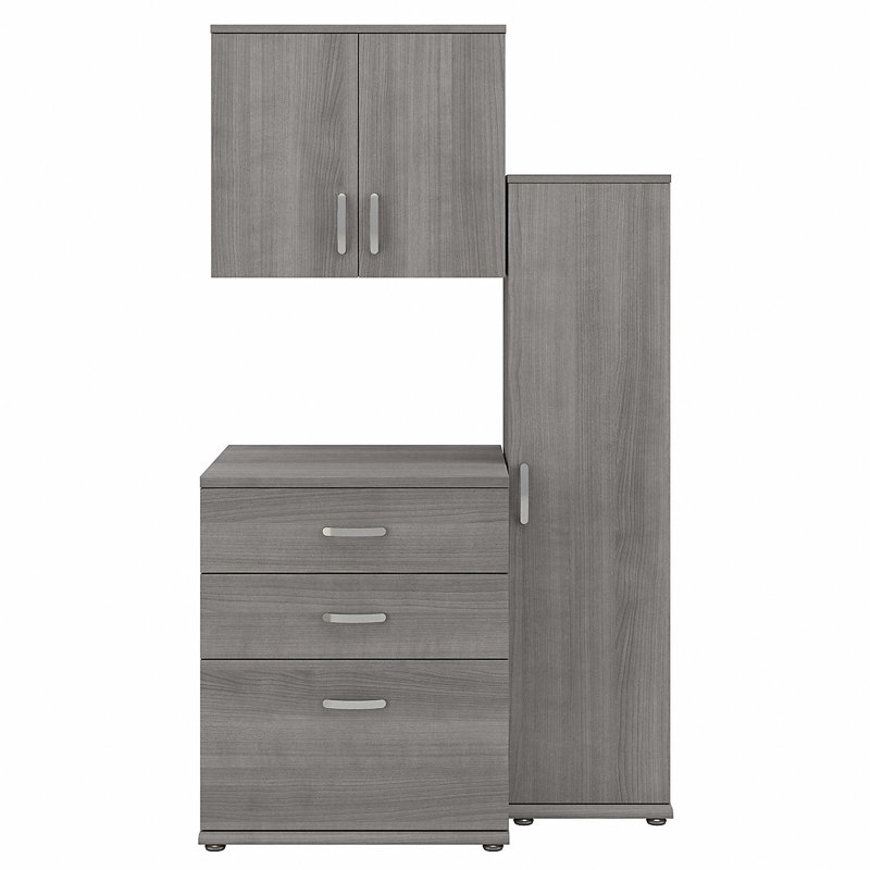 Ensemble de rangement modulaire 3 pièces 44,02 po Universal Storage, Gris platine