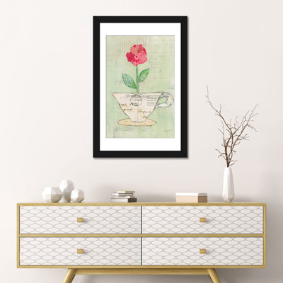 « i », impression sur toile Teacup Floral