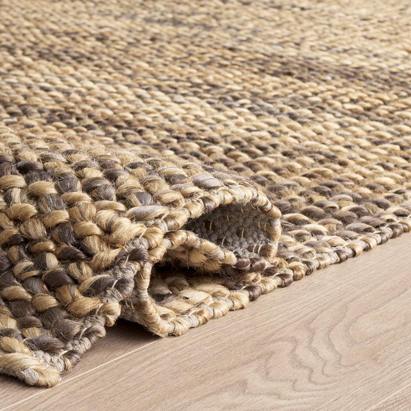 Natural Fiber Couture 111 Hand Woven 80% Jute; 20% Cotton Abstract Rug, Rectangle 4' x 6'