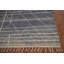Tapis marocain abstrait fait à la main bleu 8 x 11