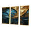 «Warm Gold Deep Ocean Fractal», ensemble de reproductions d'art mural-108313565-108313564