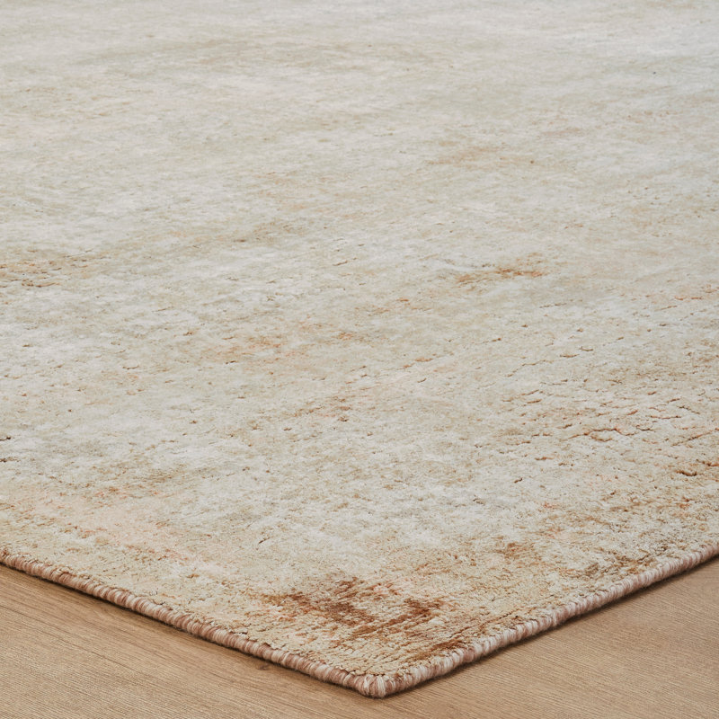Elements Sandstone Beige Handmade Area Rug, Rectangle 7'6" x 9'6"