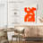 Avery Orange Brush Strokes-108239641
