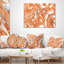Coussin lombaire à motif fractal winter Abstract-30734808