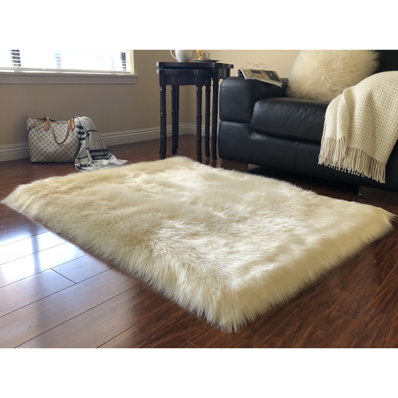 Tapis crème foncé luxueux Wieland, Rectangle 12 pi x 15 pi