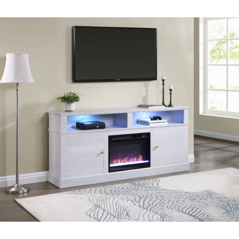 Meuble télé avec foyer et chauffage Iris