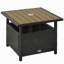 Table d'appoint en osier de rotin 22 po Outsunny
