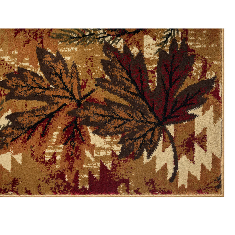 Tapis rouge Calica Antioch, Rectangle 2 pi 3 po x 3 pi 3 po