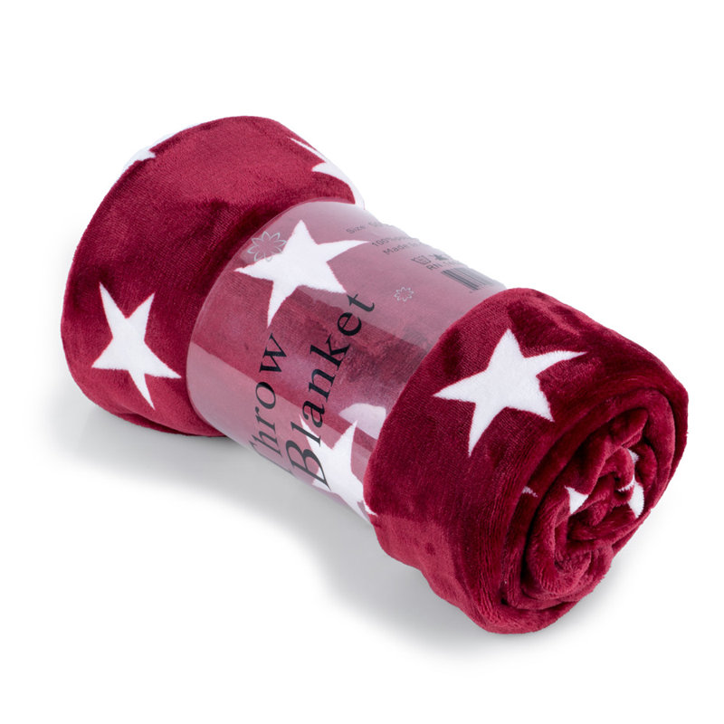 Plain Weave / Muslin Throw Blanket, Burgundy