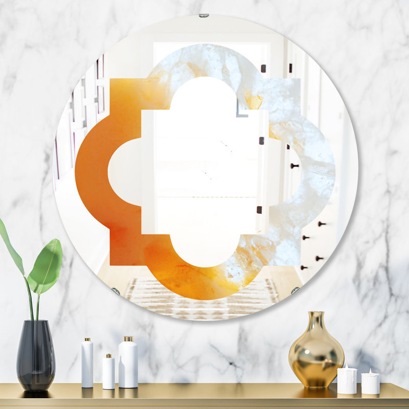 Miroir mural Quatrefoil, H 31,5 po x l po