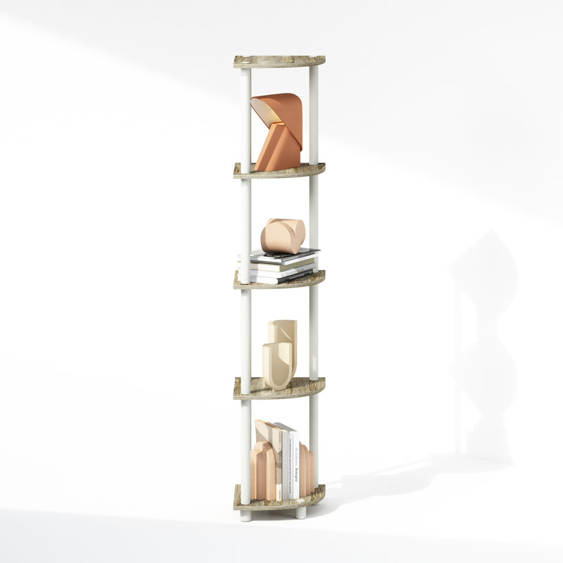 Shamblin Corner Bookcase, Sonoma Oak/White