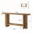 Double-Layer Storage Console Table - Triangular Legs