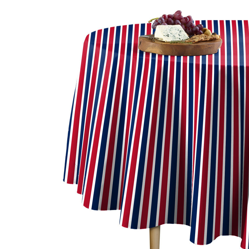 Pachauri American Stripes Tablecloth, 84" x 84"