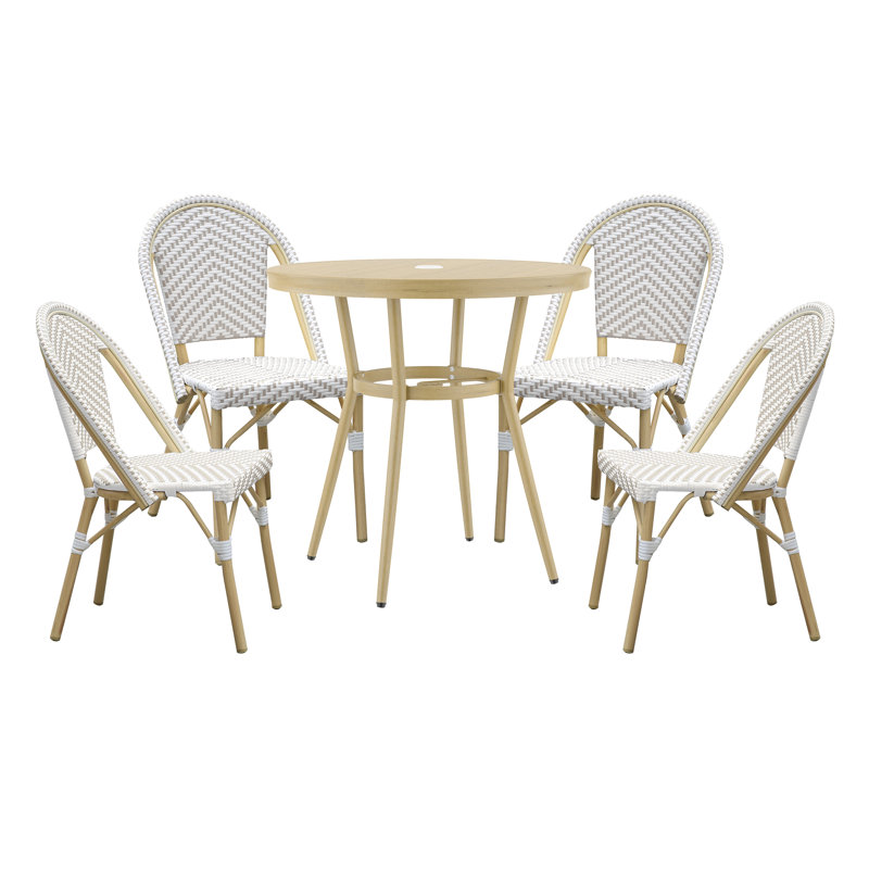 Ensemble de salle à manger Cato, gris, H 30 po x L 31,5 po x l 31,5 po
