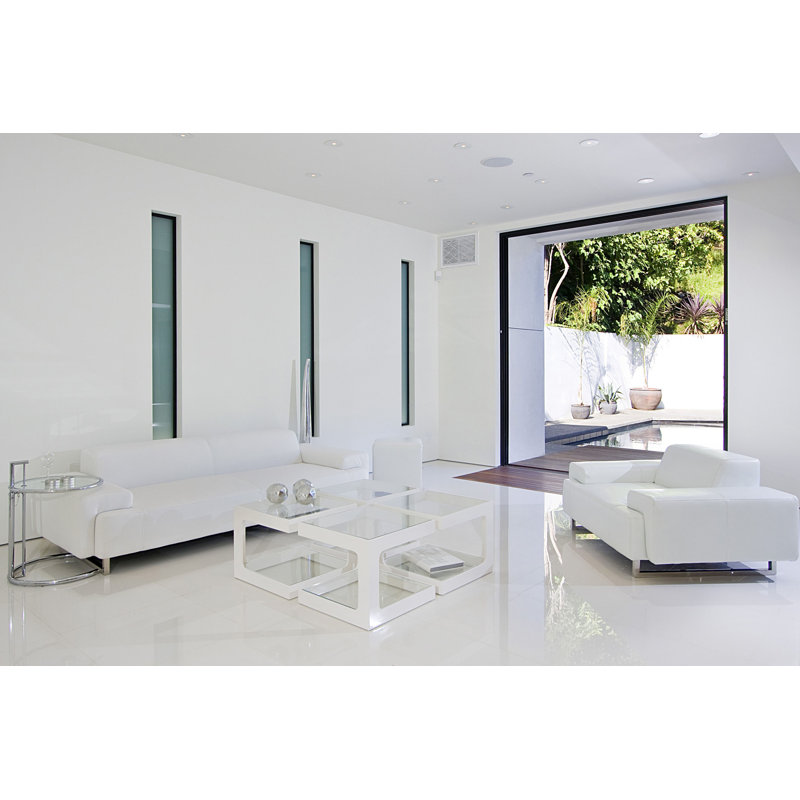 Glowacki Steel Top End Table
