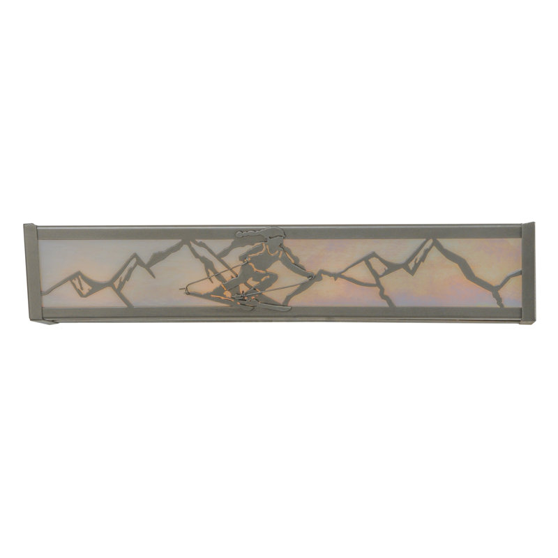 Rustic Lodge 4 - Light Bath Bar, Nickel