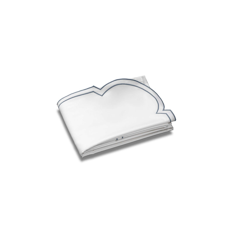 Artemide Embroidery By DEA Sateen Flat Sheet, Twin Flat Sheet