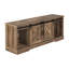 Meuble télé, 60 po, console, meuble multimédia, armoire de rangement, salon, chambre à coucher, stratifié brun, transitionnel
