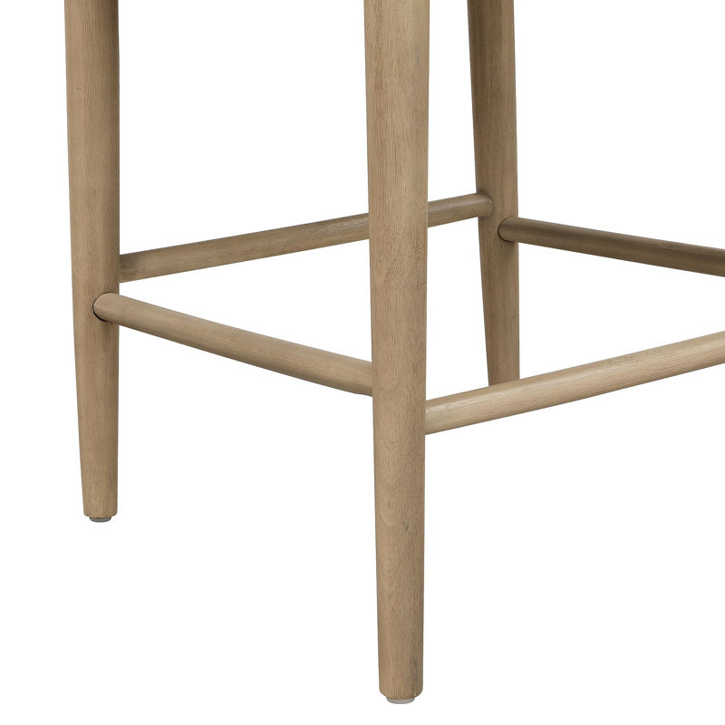 TABOURET DE COMPTOIR EN TISSU DE PEBBLE (ENSEMBLE DE 2), Gris / naturel