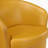 Terza 31" Modern & Contemporary Swivel Chair with 100% Top Grain Leather, 360-Degree Swivel, Dacron Wrapped High-Density Foam-209271683
