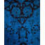 Tapis unique bleu 4 pi 7 po x 7 pi 1 po Yadian