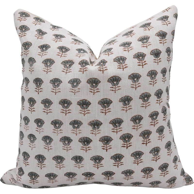 Linen Lumbar Indoor/Outdoor Pillow Cover, 14" x 20"
