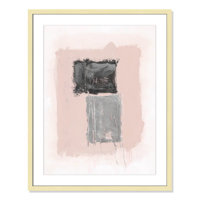 Pink, Black and Silver Shimmer II Print