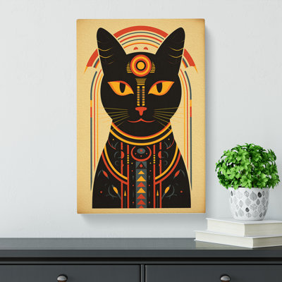 Egyptian Cat Minimalism No.2 - Print on Canvas