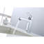Robinet de salle de bain chromé à un trou, robinet de meuble-lavabo avec deux tuyaux de 9/16 po-121292117