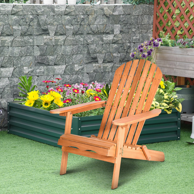 Eucalyptus Foldable Outdoor Adirondack Chair