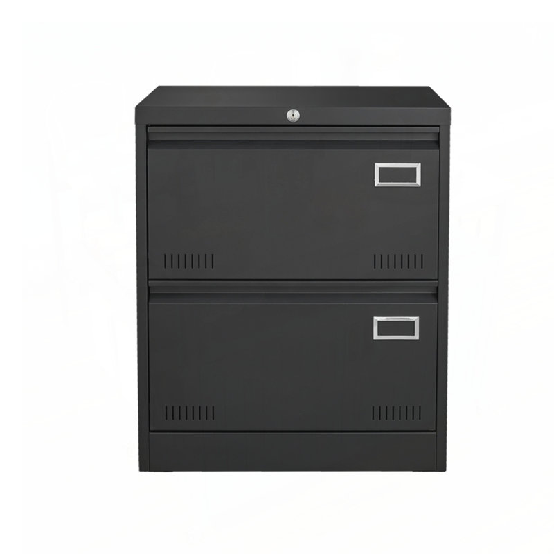 Classeur latéral en métal 2 tiroirs avec serrure, classeur vertical pour bureau personnel / légal / lettre / A4, classeur en métal verrouillable, assemblage requis