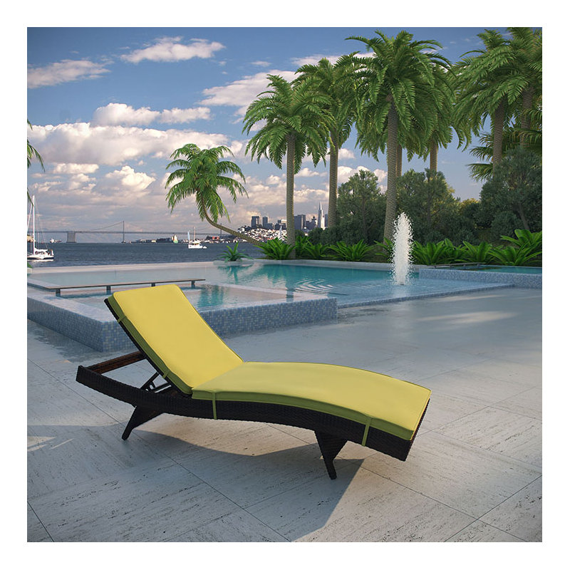 Peer Outdoor Patio Chaise, Espresso, Peridot