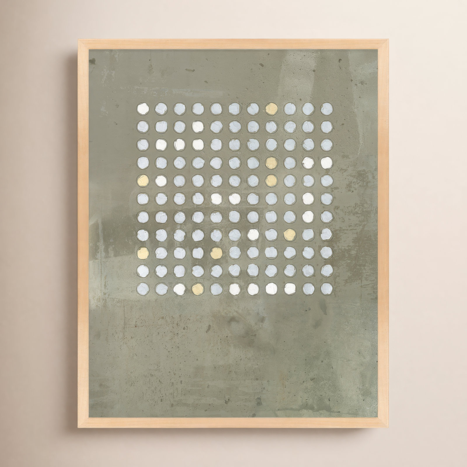 Circles In Squares 2 by Jacques Pilon, Brown, 30" H x 24" W x 1.25" D