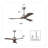 42" Modern Solid Wood Ceiling Fan with Light, Brushed Nickel DC Motor Indoor Ceiling Fan with Remote Control-429775470-429775464