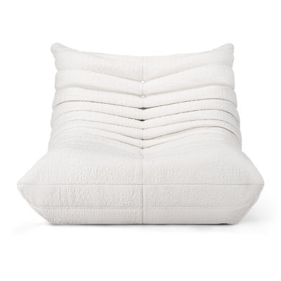 Armless Bean Bag Chair – Modern Contoured Lounge Seating With Supportive High-Resilience Foam And Soft Upholstered Cover