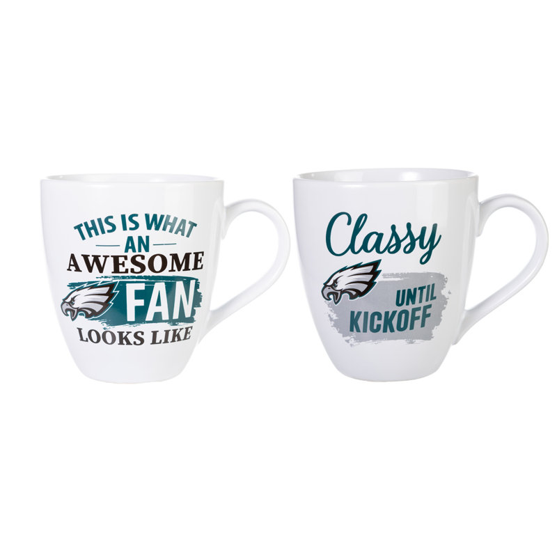 Ensemble de 2 tasses à café NFL, Eagles de Philadelphie