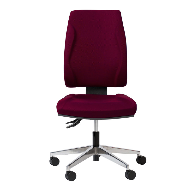 Office Chair, No armrests, Bordeaux