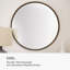 Metal Round Wall Mirror