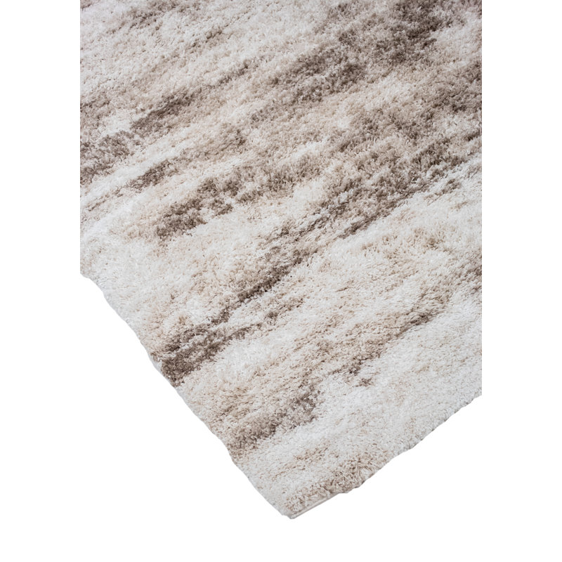 Alban Indoor Shag Beige Area Rug, Rectangle 7'10" x 10'