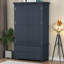 Grand garde-manger autoportant de 41,3 po avec 8 supports à vin | Armoire de rangement en bois avec 8 tablettes de porte, 3 tablettes réglables et 7 tiroirs pour la cuisine et la salle à manger-477719240